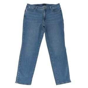 Talbots Slim Ankle Jeans‎ Monterey Wash Stretch Women's Size 12 Petite Denim